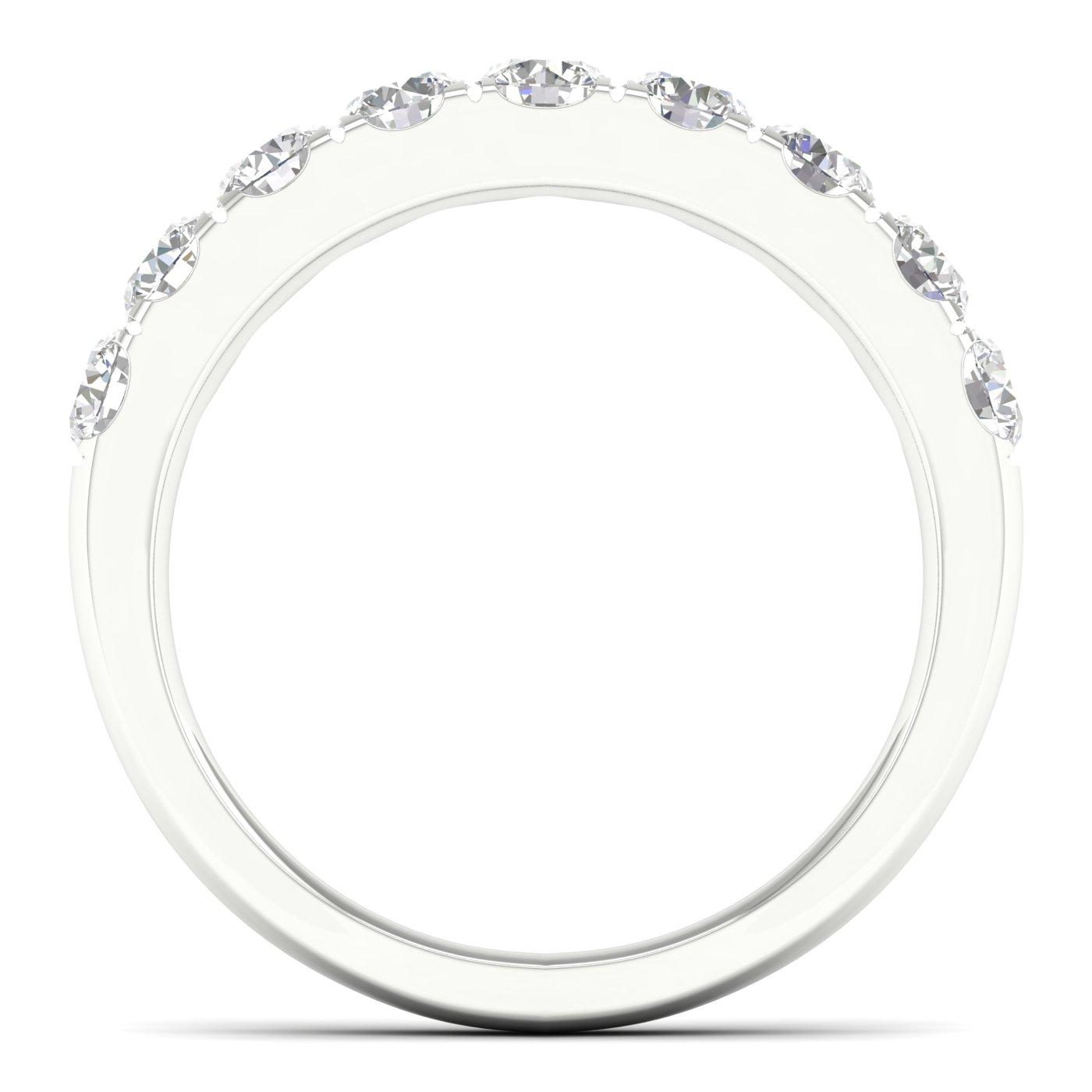 1 CT. T.W. Lab Grown Round Diamond Band in 14K White Gold