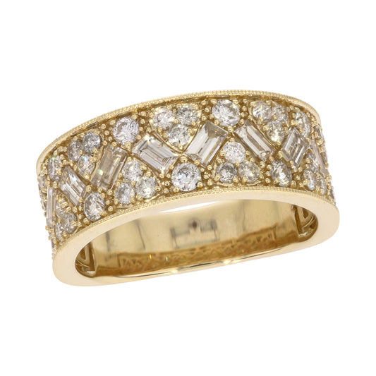 1/5 CT. T.W. Diamond Confetti Ring in 14K Yellow Gold