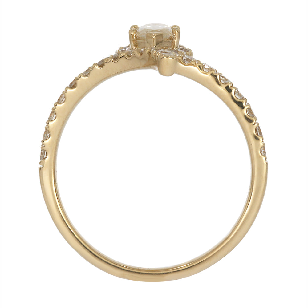 1 CT. T.W. Diamond Snake Ring in 14K Yellow Gold