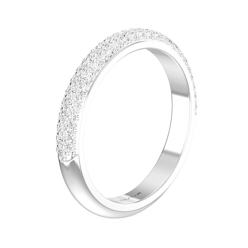 0.40 CT. T.W. Diamond Pavè Band in 14K White Gold