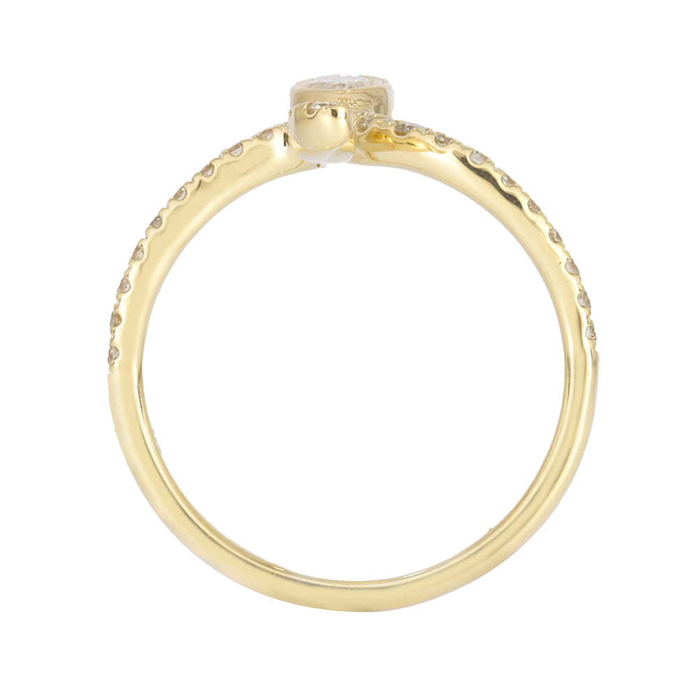 3/4 CT. T.W. Diamond Snake Ring in 14K Yellow Gold