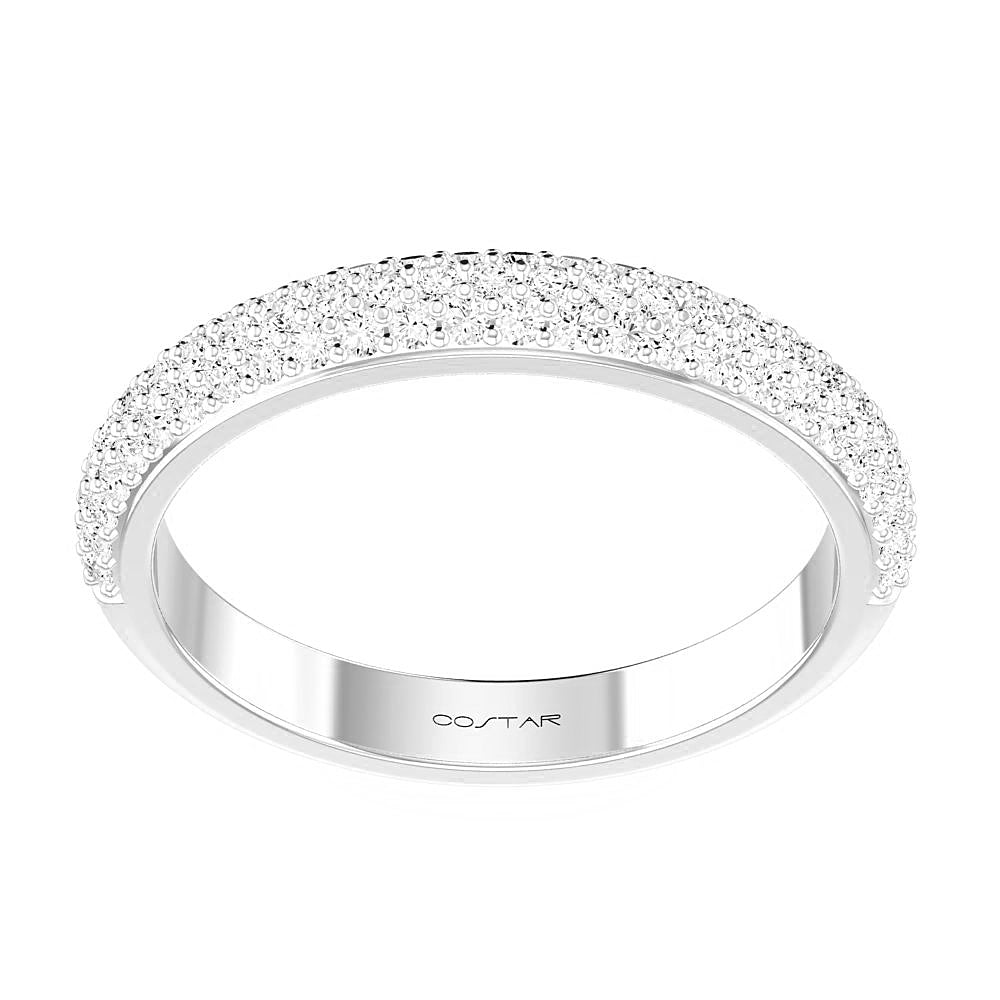 0.40 CT. T.W. Diamond Pavè Band in 14K White Gold